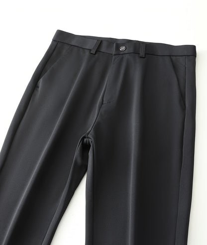 Men's Straight Leg Solid Color Pants, Men's Classic Design Pants, Versatile For Business And Casual Wear