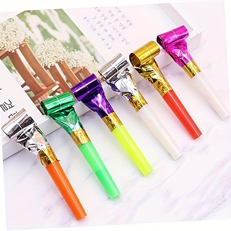 50pcs Colorful Party Blowers Noisemakers for Birthday & New Year