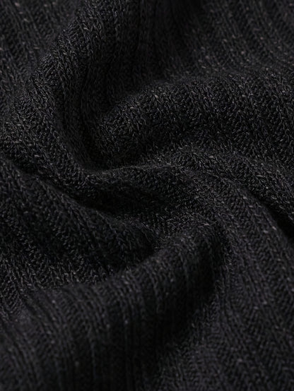 Տղամարդու երկարաթև սվիտեր աշնանային և նորաձև, բարձր օձիքով, տրիկոտաժե դիզայնով, ամենօրյա և նորաձև վերնազգեստի համար