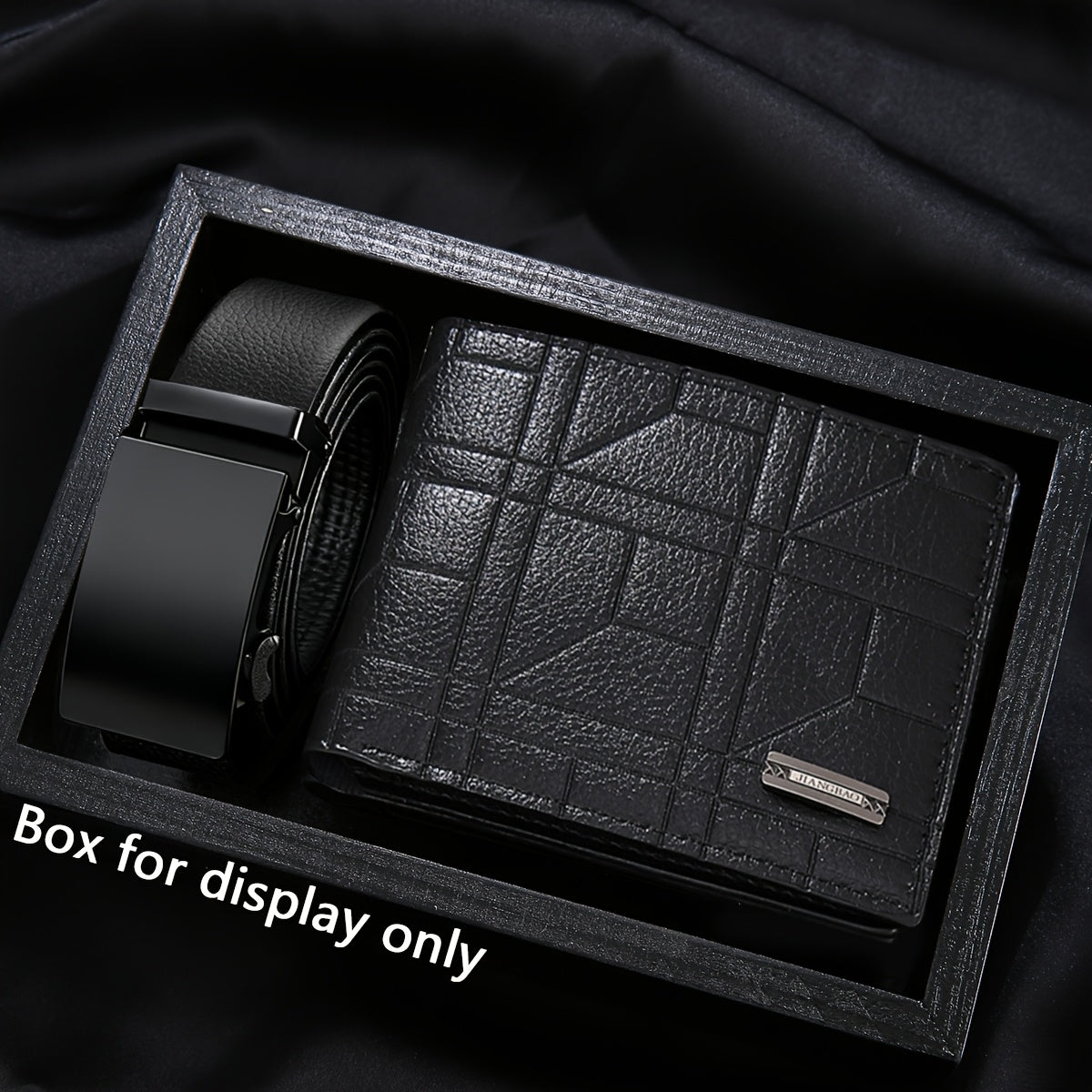 2pcs of Men'S Wallets + Men'S Belt, Stylish And Casual Business Elegant Versatile Men'S Wallet, Suitable for Daily Use, a Gift for Fathers on Christmas And Valentine'S Day, a Must-Have for Trendy Men, No Gift Box Included