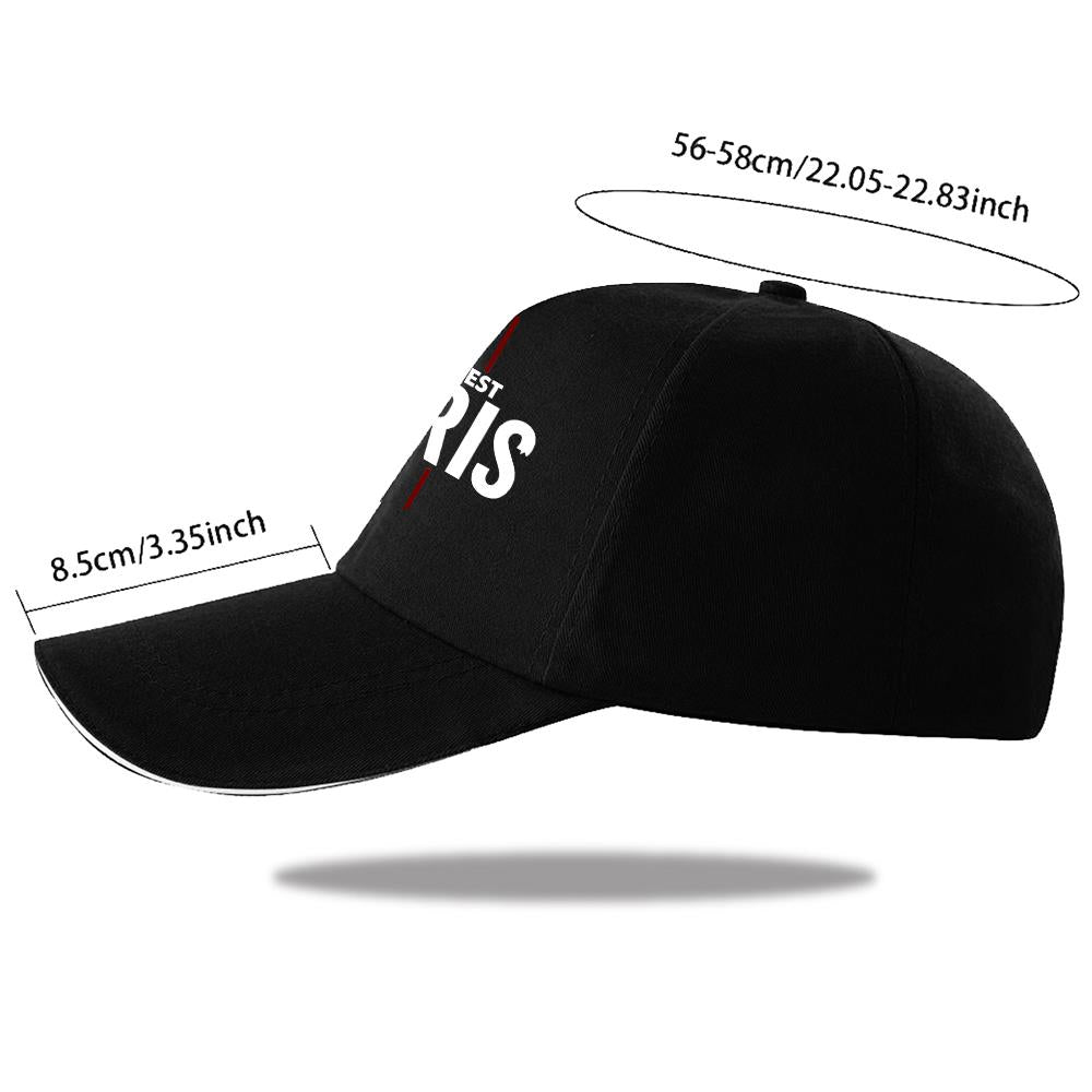 Men's Lightweight 'ICI C'EST PARIS' Printed Baseball Cap for Sports