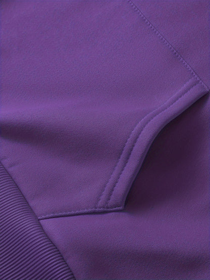 Ladies' Autumn-Winter Casual Hooded Sweatshirt and Pants Set with Shiny Heart Print | Comfortable Fleece-Like Feel, Drawstring Details