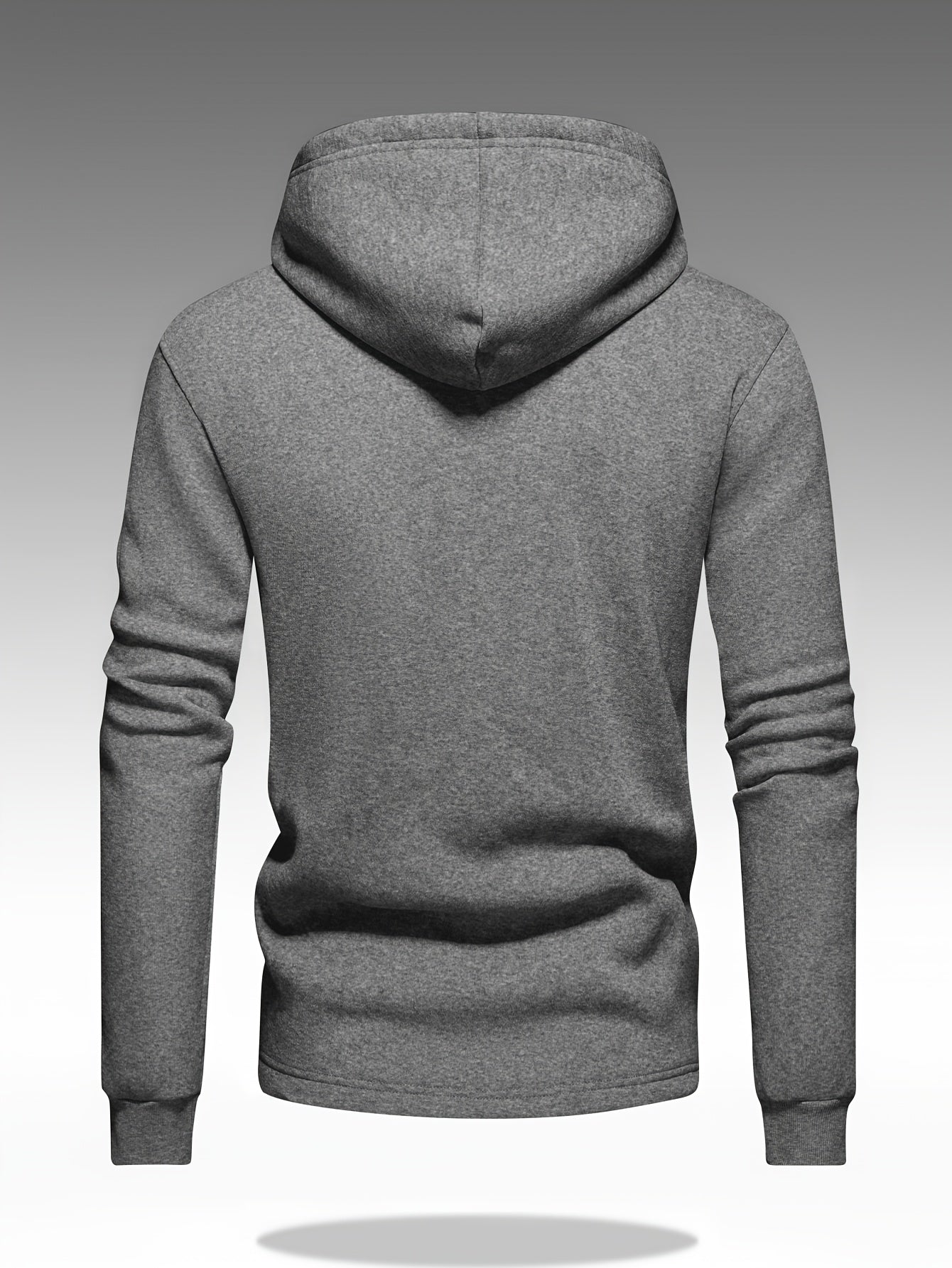 Men's Heavy-Duty Hooded Sweatshirt with Full-Zip Front & Utility Pockets - Olive Green Tactical-Style Outdoor Jacket, Long Sleeve Casual Pullover for Hiking, Camping, Casual Attire - Spring/Fall Layering Essential (Regular Fi