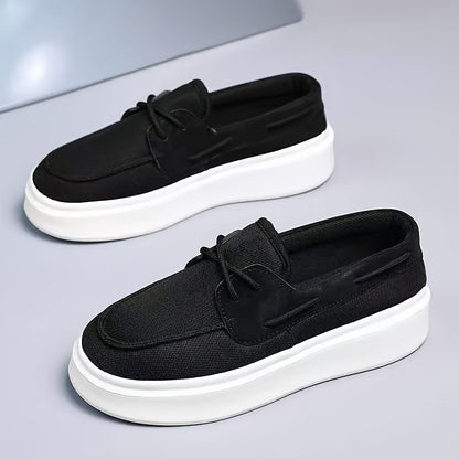 Unisex Breathable Low-Top Height-Increasing Casual Sneakers