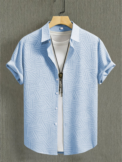 Men's Casual Shirt and Pants Set, Lightweight Summer Essentials