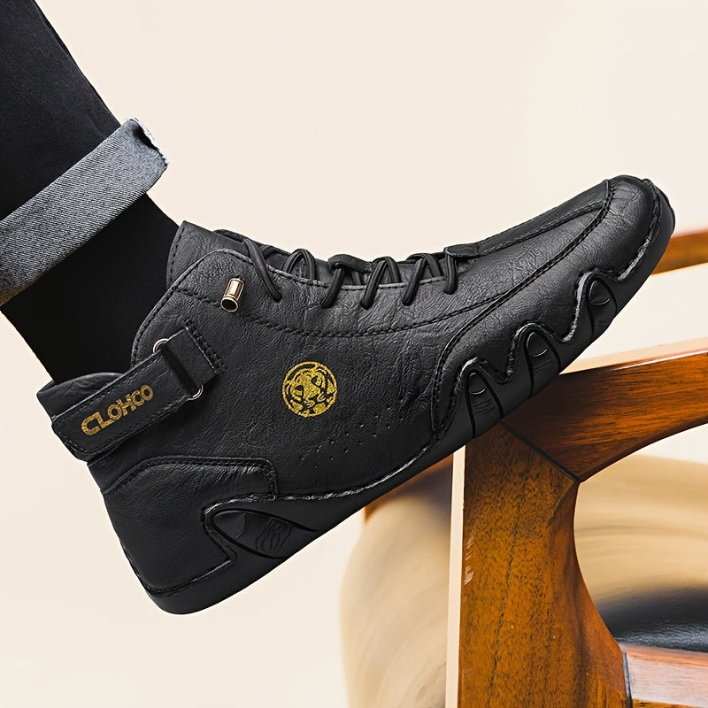Men's High-Top Casual & Sports Ankle Boots with Rubber Sole