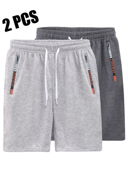Men's Casual Outdoor Sports Shorts with Zippered Pockets