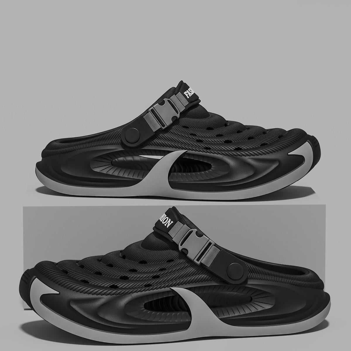 Men's All-Season Casual Slip-On EVA Slippers with Cushioned Sole