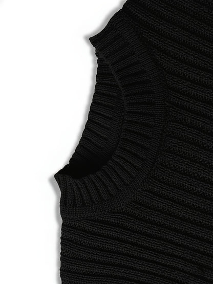 Նորաձև տրիկոտաժե կլոր վզնոցով սվիտեր-պուլովեր - փափուկ, շնչող, միջին ձգվողությամբ, երկար թևքերով, առօրյա վերնաշապիկ՝ քաղաքային զբոսանքների, փողոցների, զբոսանքների, բացօթյա գործունեության համար - իդեալական է աշնան և ձմռան համար