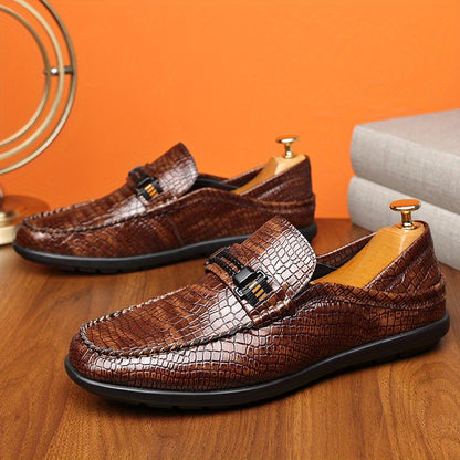 Men's All-Season Casual Slip-On Loafers with Rubber Sole
