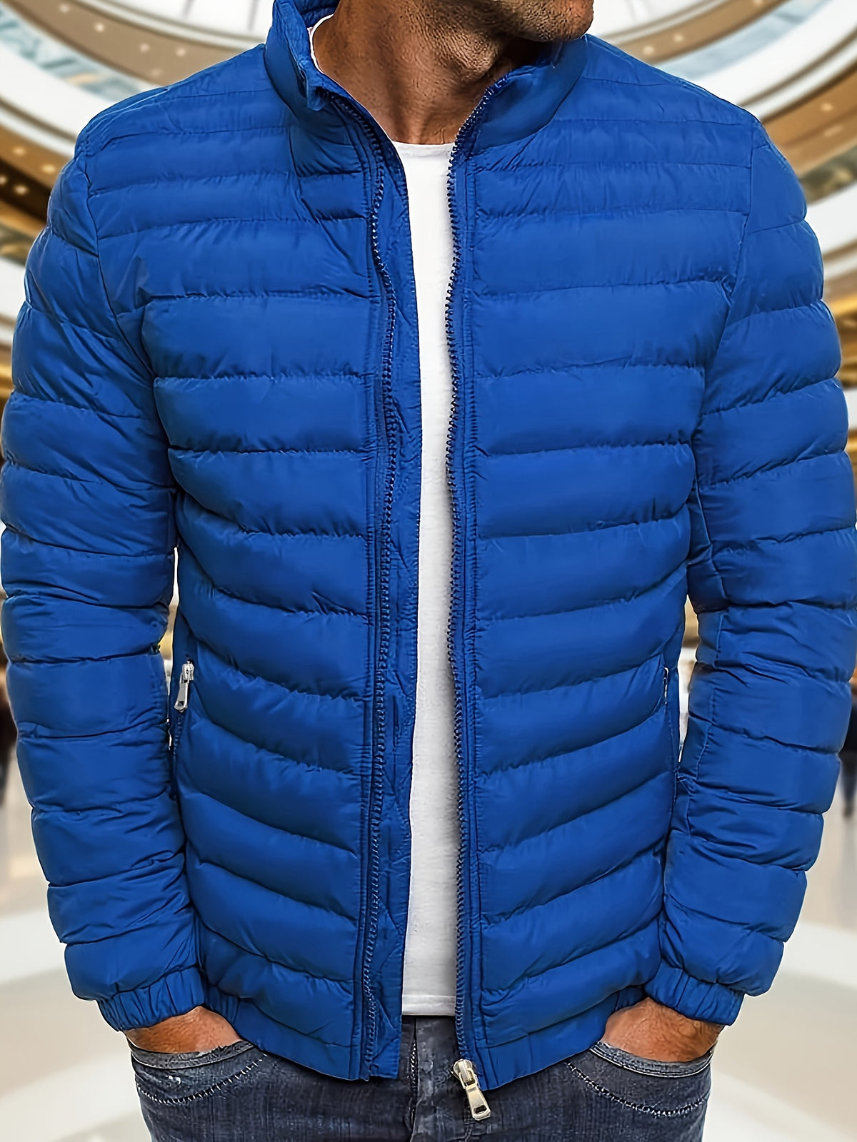 Men's Casual Zipper Hoodie Jacket with Detachable Hood
