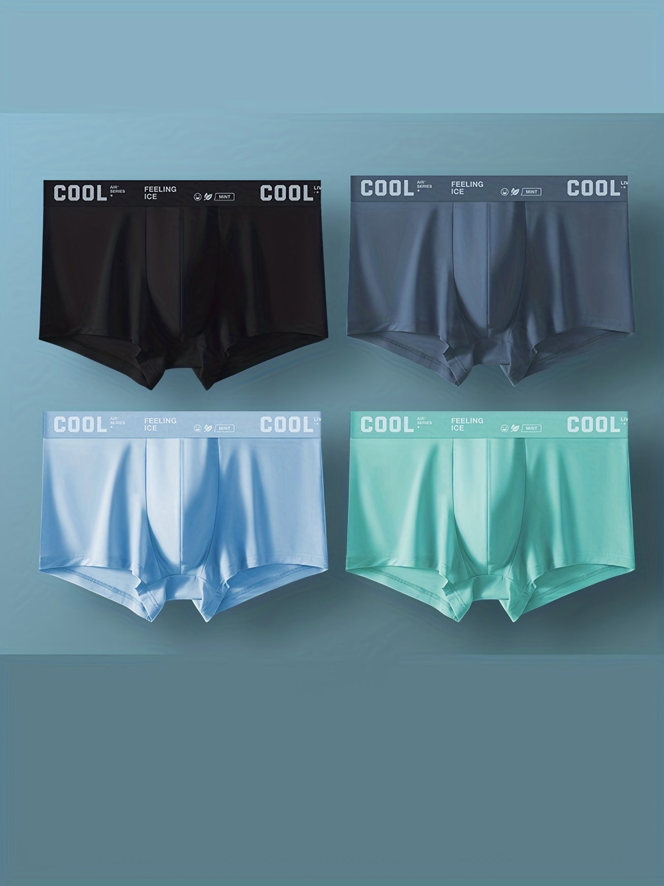 Men's Breathable Ultra-Thin Boxer Briefs, Stretchy & Lightweight