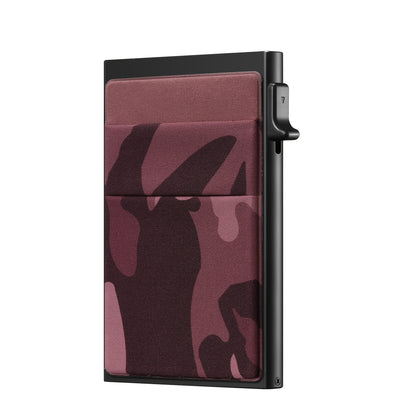 Simple RFID Blocking Aluminum Alloy Credit Card Holder with Money Bag for Men