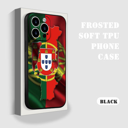 Minimalist Portuguese Flag TPU Phone Case for iPhone Models - ayq
