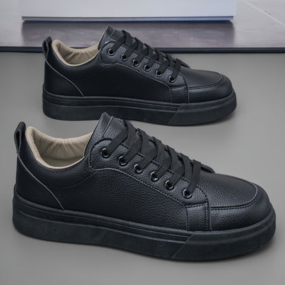Men's Retro Casual Low-Top Sneakers with PU Upper