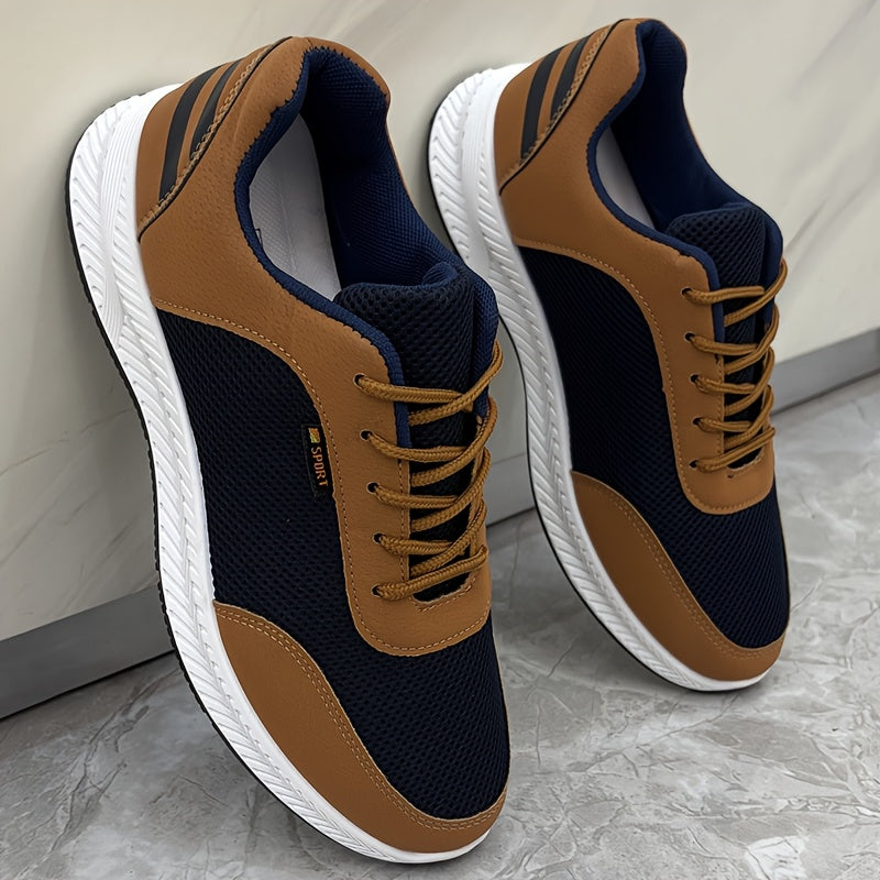 Men'S Mesh Shoes, Trendy And Versatile Footwear, Fashionable Sports And Casual Shoes, Slip-Resistant And Durable Men'S Sneakers - ayq