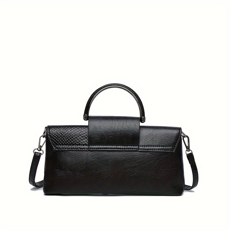 Կանացի ուսի պայուսակ՝ ռետրո կոկորդիլոսի նախշերով ձեռքի պայուսակ, կանացի էլեգանտ կլաչային դրամապանակ, նորաձև քառակուսի խաչաձև պայուսակ