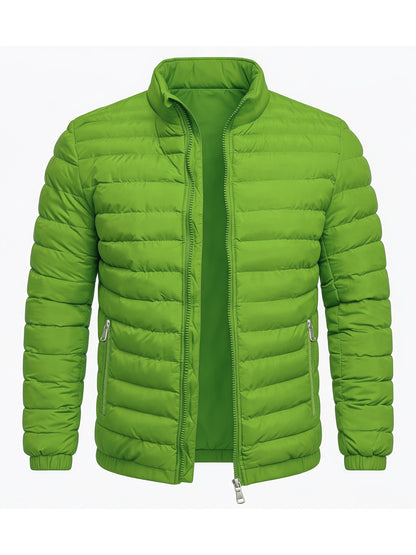 Men's Slim Fit Lightweight Stand Collar Windproof Jacket