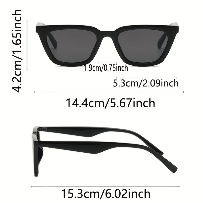 Women’s Black Cat Eye Glasses Lightweight Plastic Frame