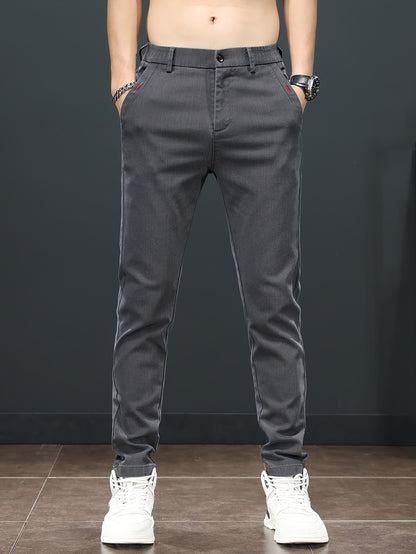 Men'S Spring Casual Trousers, Lightweight Business Outdoor Straight-Leg Pants, Versatile And Stylish for Spring And Autumn, Suitable for Sports And Formal Occasions.