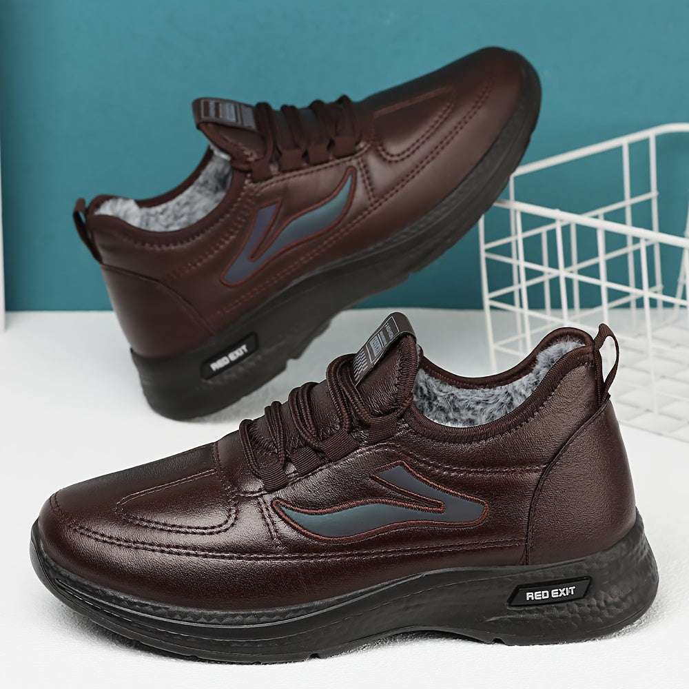 Men'S Winter New Plush Shoes, Thickened for Comfort, Soft And Warm, Lightweight Casual Boots, Loose-Fitting Snow Boots