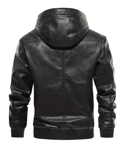 Men's Vintage Hooded Jacket - Breathable, Tear-Resistant Winter Coat