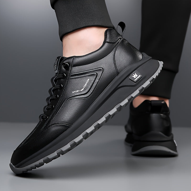 Men's Slip-On Casual Sneakers - Breathable, Non-Slip & Durable for Outdoor Activities, Comfort Fit with Elastic Closure - ayq