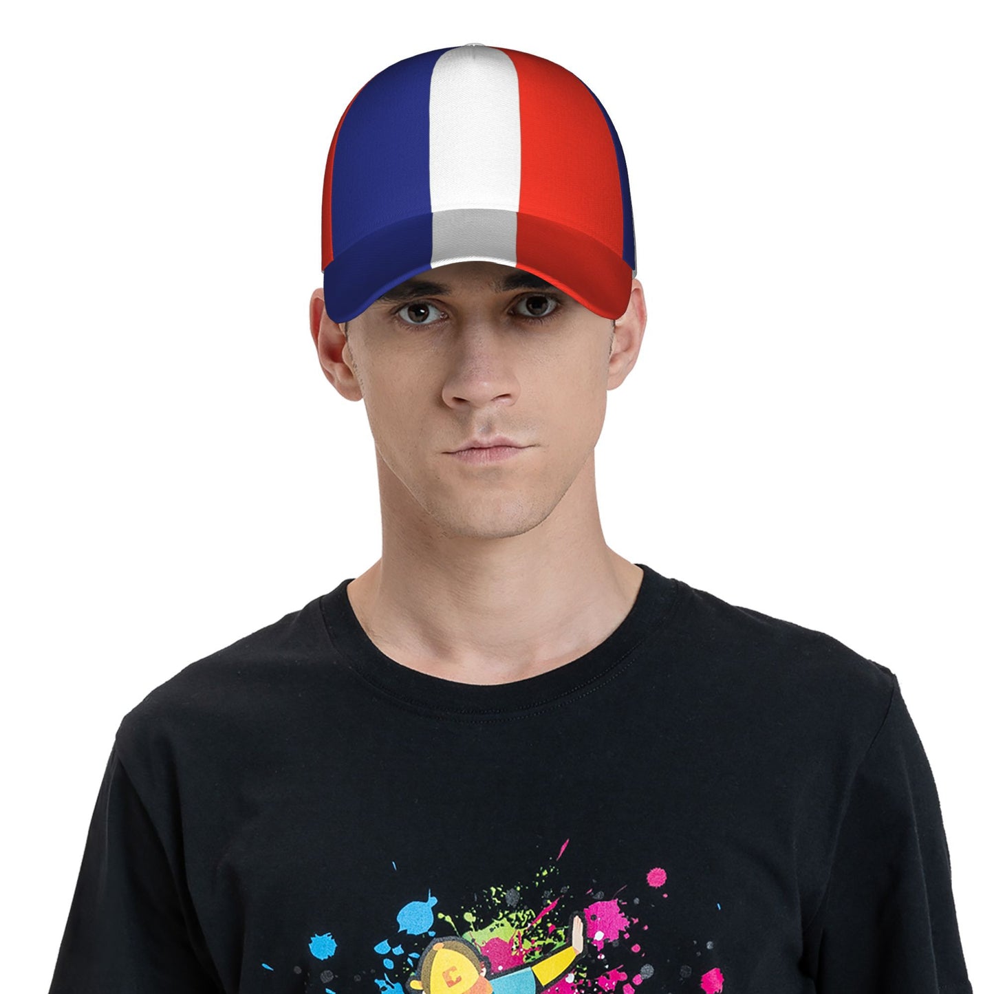 French Flag Baseball Cap Unisex Casual Street Style Lightweight Hat