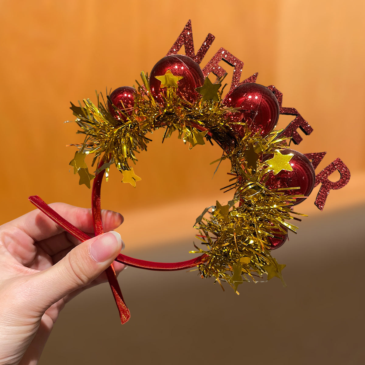 1/2pcs New Year Style, New Year Slogan Decorated Star Headband, Simple and Cute, Suitable for New Year's Eve Events, Parties, and Gatherings, Enhances Festive Atmosphere, Recommended as a New Year Gift Hair Accessory, Festive