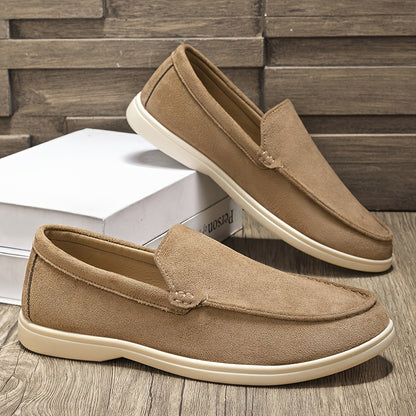 Men's Casual Slip-On PU Shoes Classic Round Toe