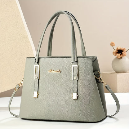 Elegant Women's PU Tote Bag with Removable Strap