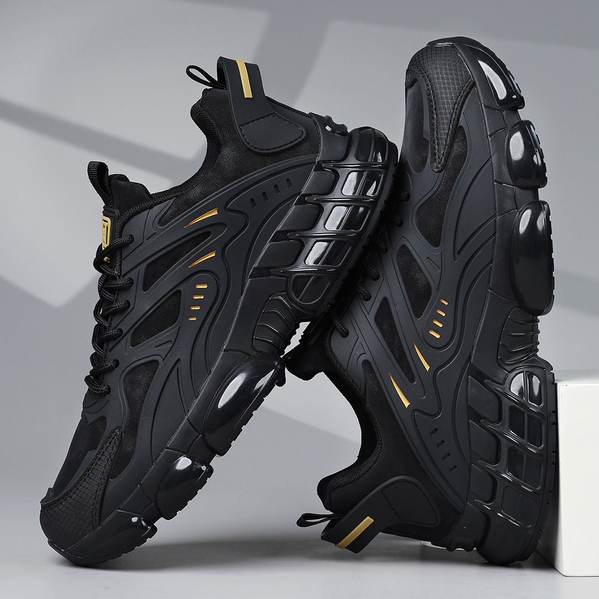 Men'S Athletic Shoes, Low-Top Casual Lace-Up Sneakers, Comfortable Footwear - ayq