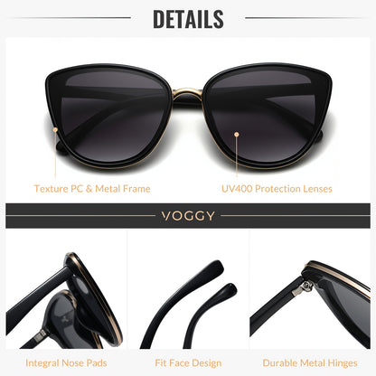 Lightweight Butterfly Sunglasses for Men & Women with UV400 Protection