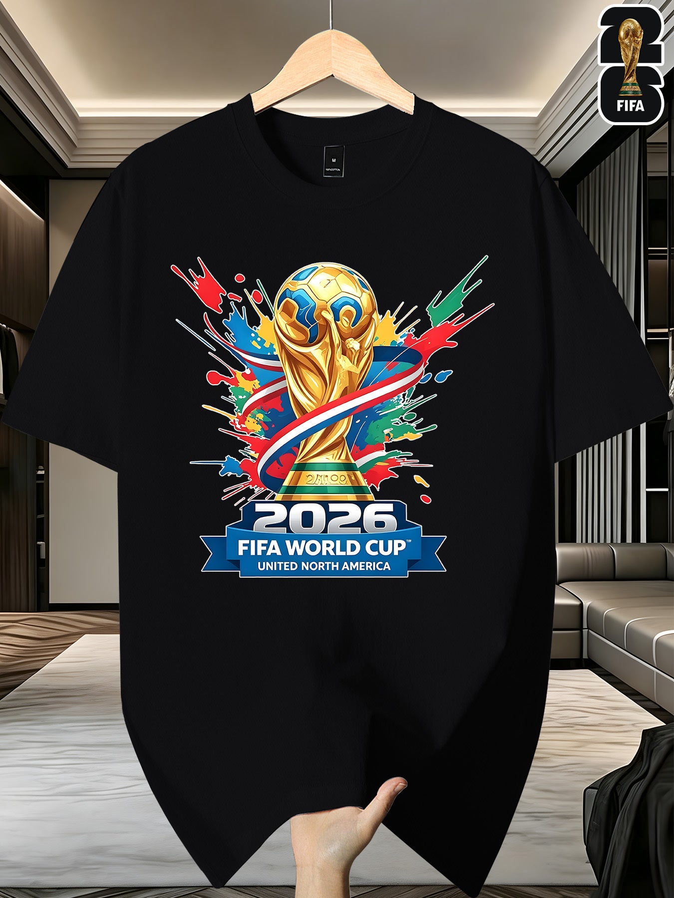 Men's FIFA World Cup Casual Printed Summer T-Shirt