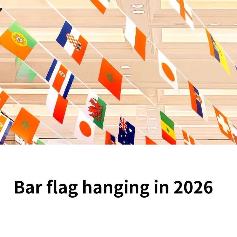 Ֆուտբոլի ազգային հավաքականի դրոշներ խաղի օրվա երեկույթի զարդարանքի համար