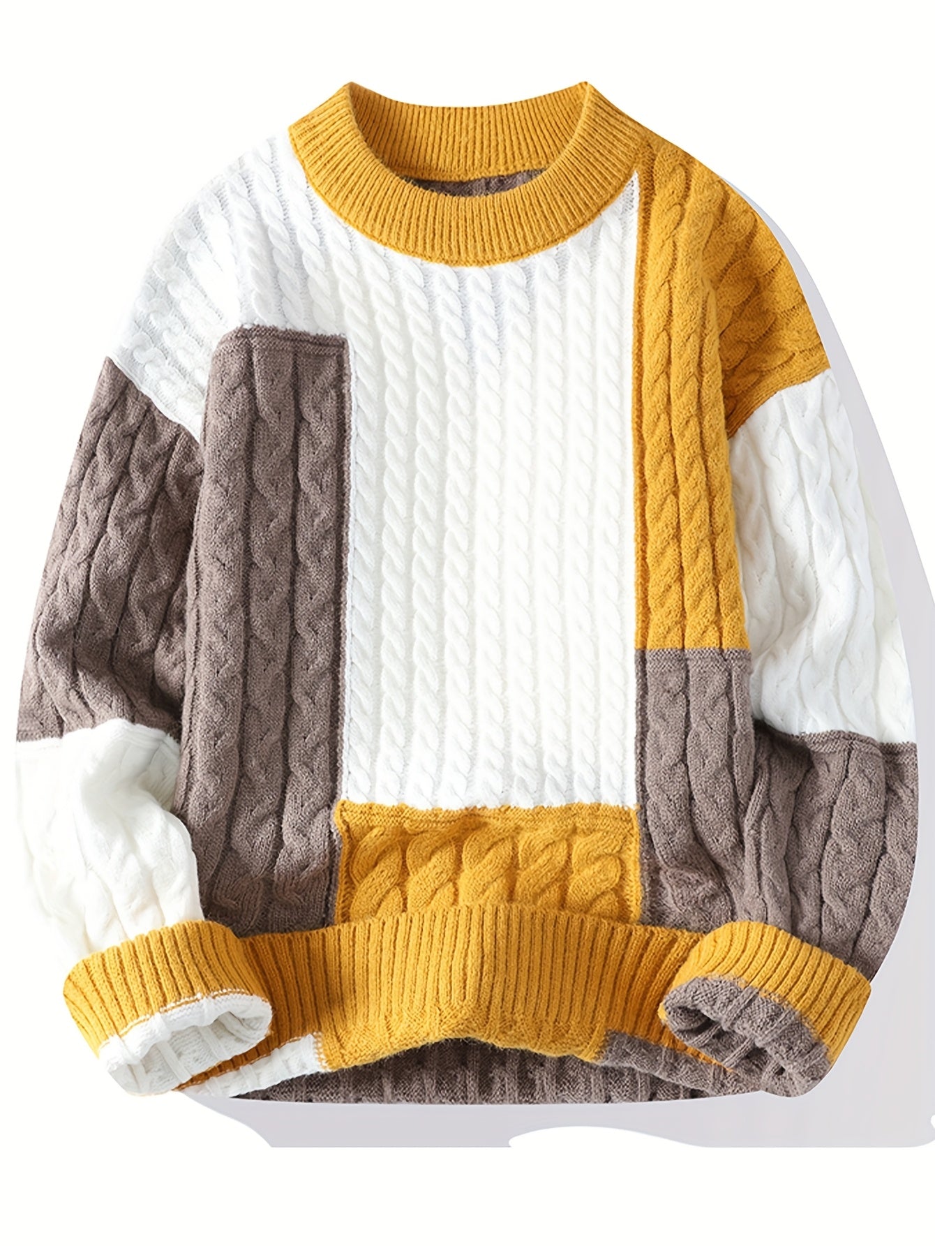 Տղամարդու սվիտեր - շագանակագույն/ - երկար թևքերով, վզնոցով, աշուն/ձմեռ, գրասենյակ, երեկույթ, առօրյա - հեշտ խնամվող, պաշտոնական և առօրյա սվիտեր տղամարդկանց համար