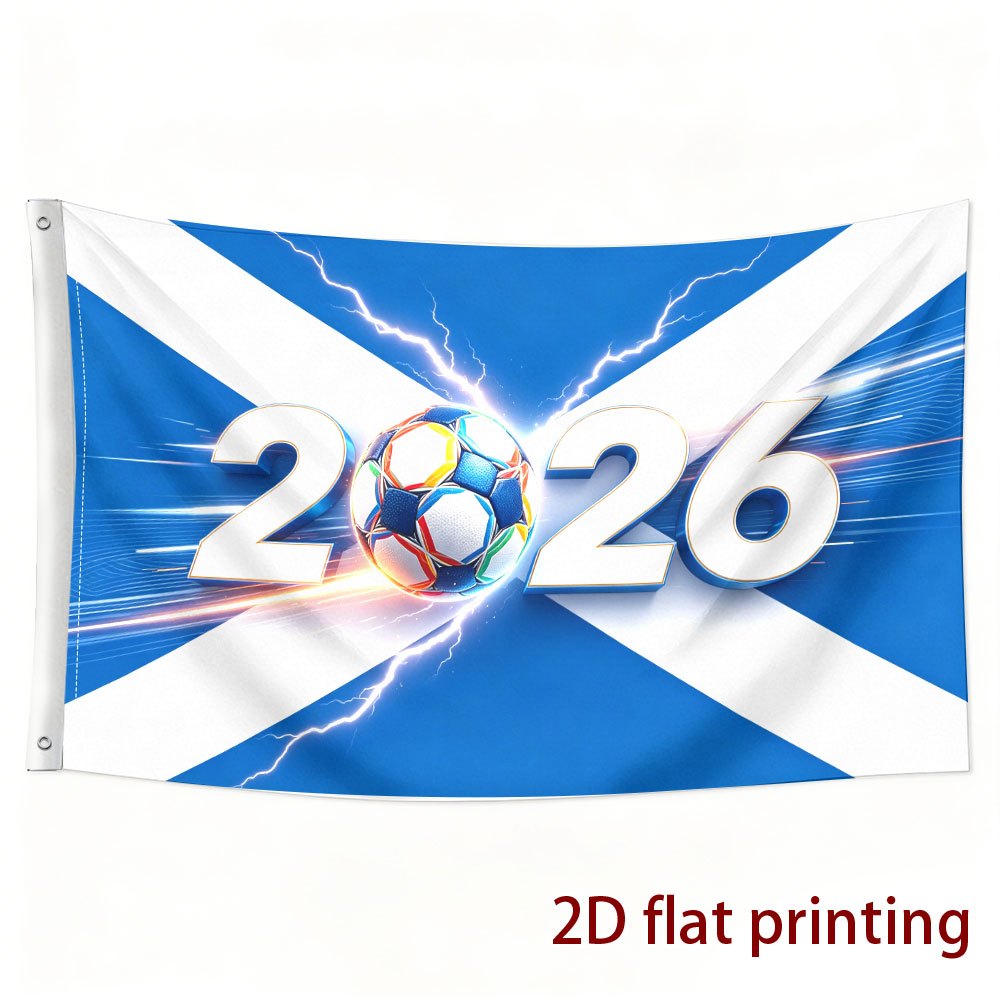 Շոտլանդիա 2026 Ֆուտբոլ Դրոշ Միակողմանի Պոլիեսթեր Դրոշակ