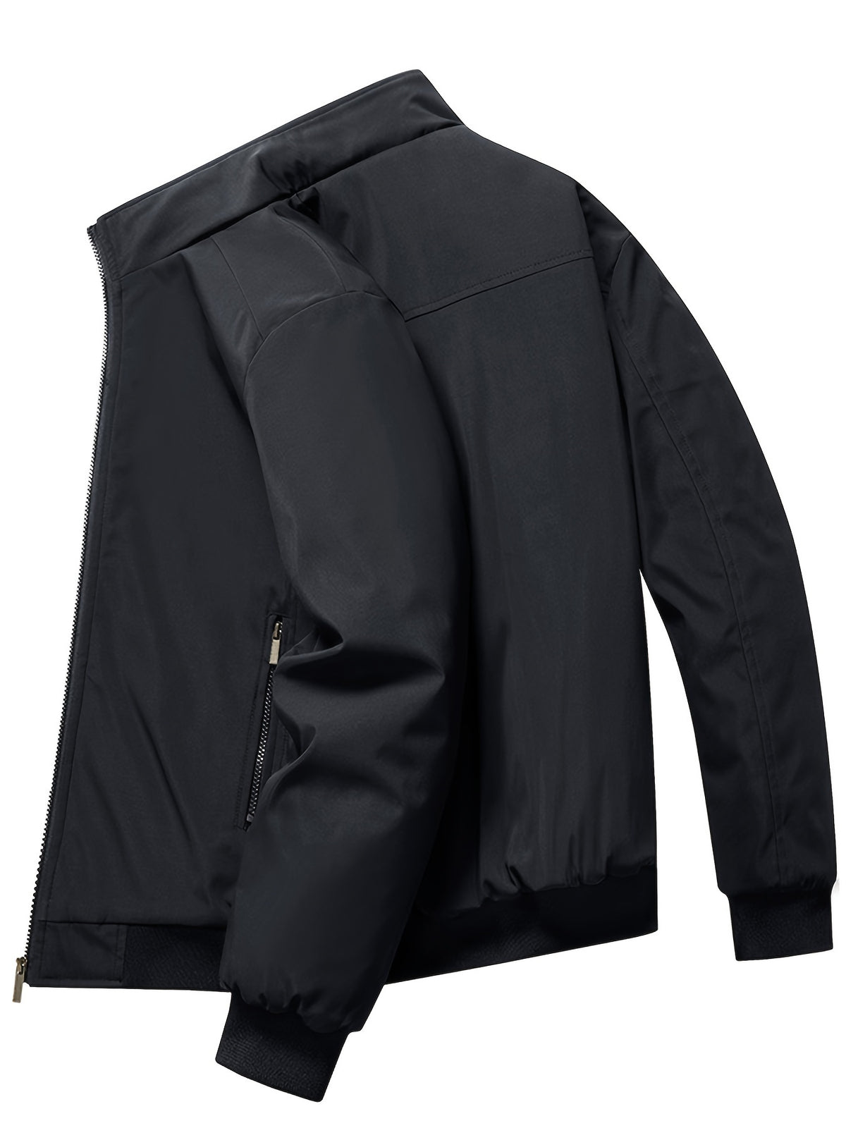Men's Casual Winter Padded Coat with Stand Collar