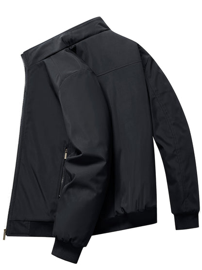 Men's Casual Winter Padded Coat with Stand Collar