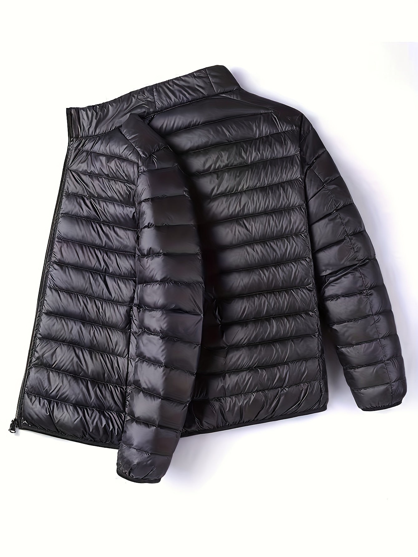 Spring, Autumn, And Winter Styles with a Stand Collar And Zipper Closure, Versatile Casual Lightweight Jacket for Men - ayq
