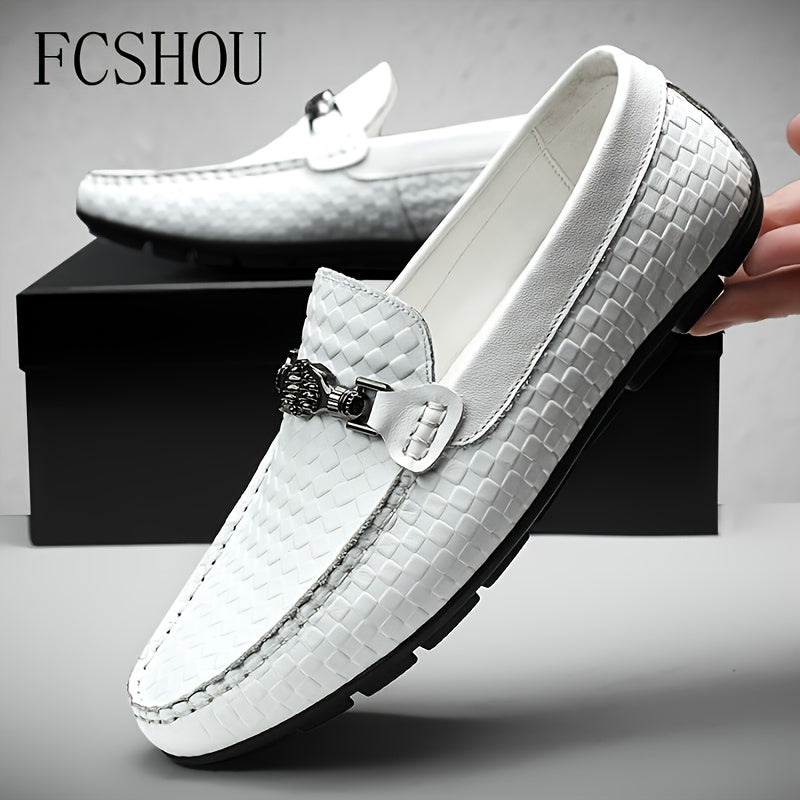 Handmade Men’s Vintage Leather Loafers Casual Slip-Ons