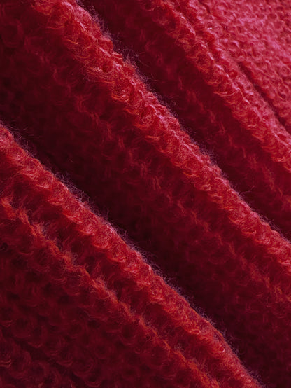 Կանացի աշնանային ձմեռային սվիտեր, V-աձև դեկոլտեով, անթև, պուլովեր և լայն տաբատ, էլեգանտ երկու մասից բաղկացած հավաքածու