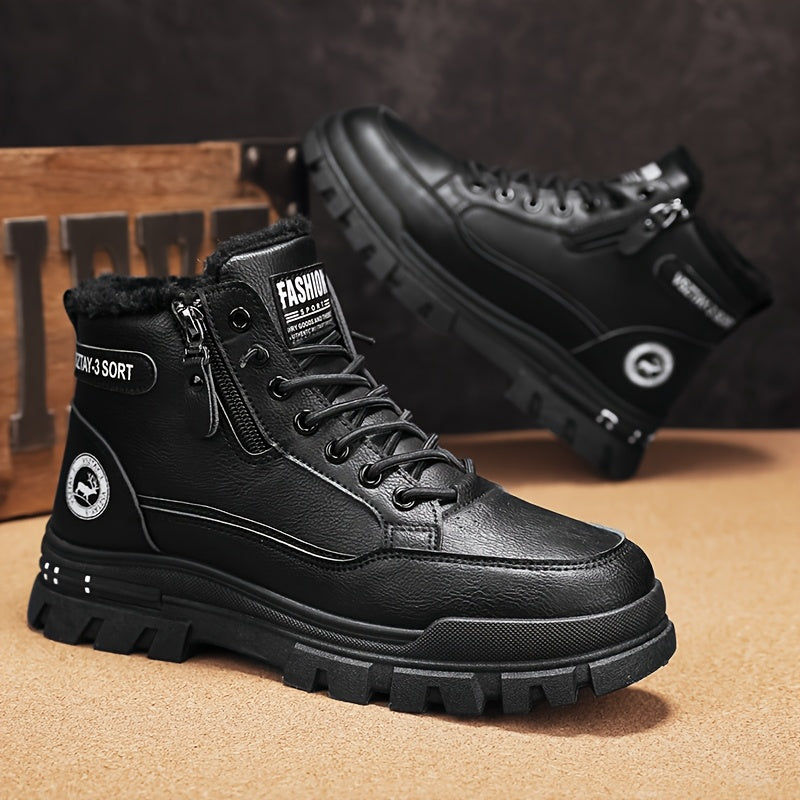 Տղամարդկանց նորաձև բրդյա ծածկույթով ձմեռային կոշիկներ