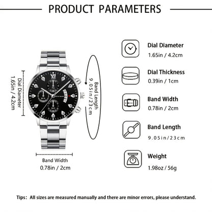 5pcs Men'S Watch and Wallet Gift Set | Fashion Belt, Easy Keychain, Portable Sign Pen - Ideal for Father'S Day, Valentine'S Day, Birthdays, Graduations, Business Openings - No Box Included