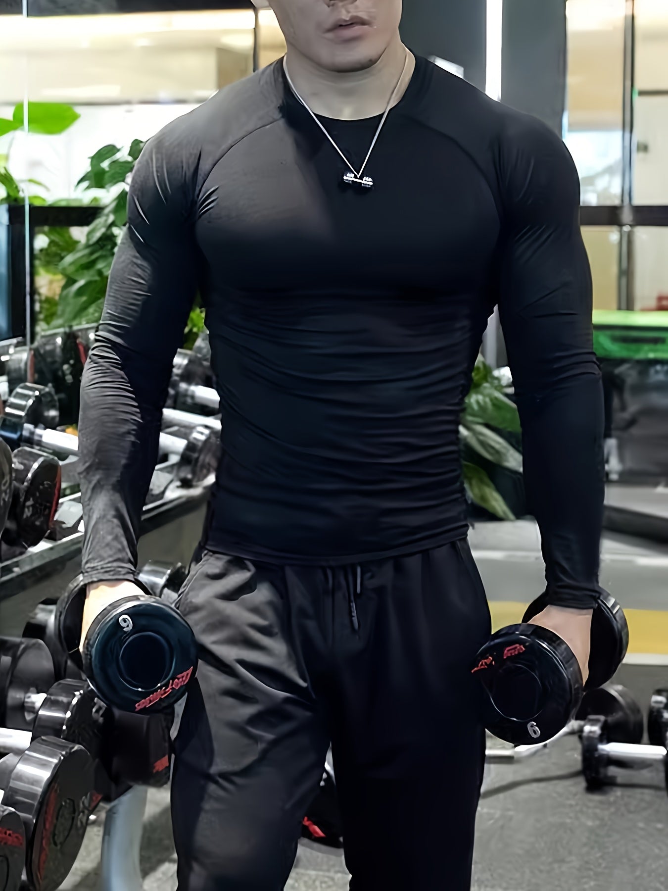 [Formfitting Shirt] Elite Athletic երկարաթև կոմպրեսիոն վերնաշապիկ - բարձր ձգվող, շնչող պոլիեսթեր և սպանդեքս խառնուրդ, պարանոցի պարանոց, անտեսանելի - իդեալական մկանային խմբերի պաշտպանության համար, մեքենայով լվացվող - կապույտ, մարզասրահի հագուստ