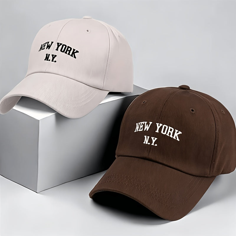 2-Pack Embroidered Baseball Caps for Men & Women, Lightweight Spring H