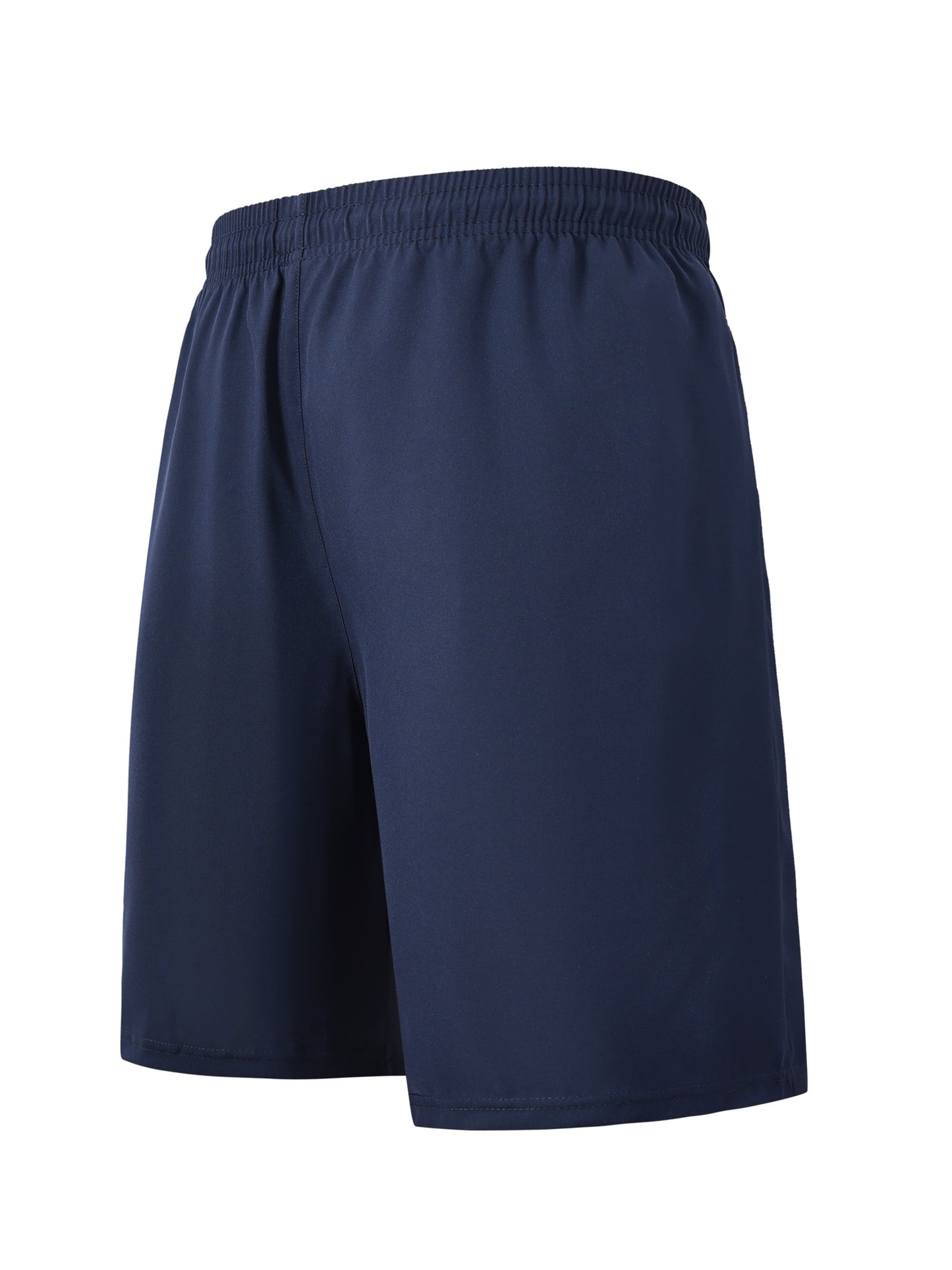Men's Casual Swim Trunks with Elastic Waistband and Zipper Pocket