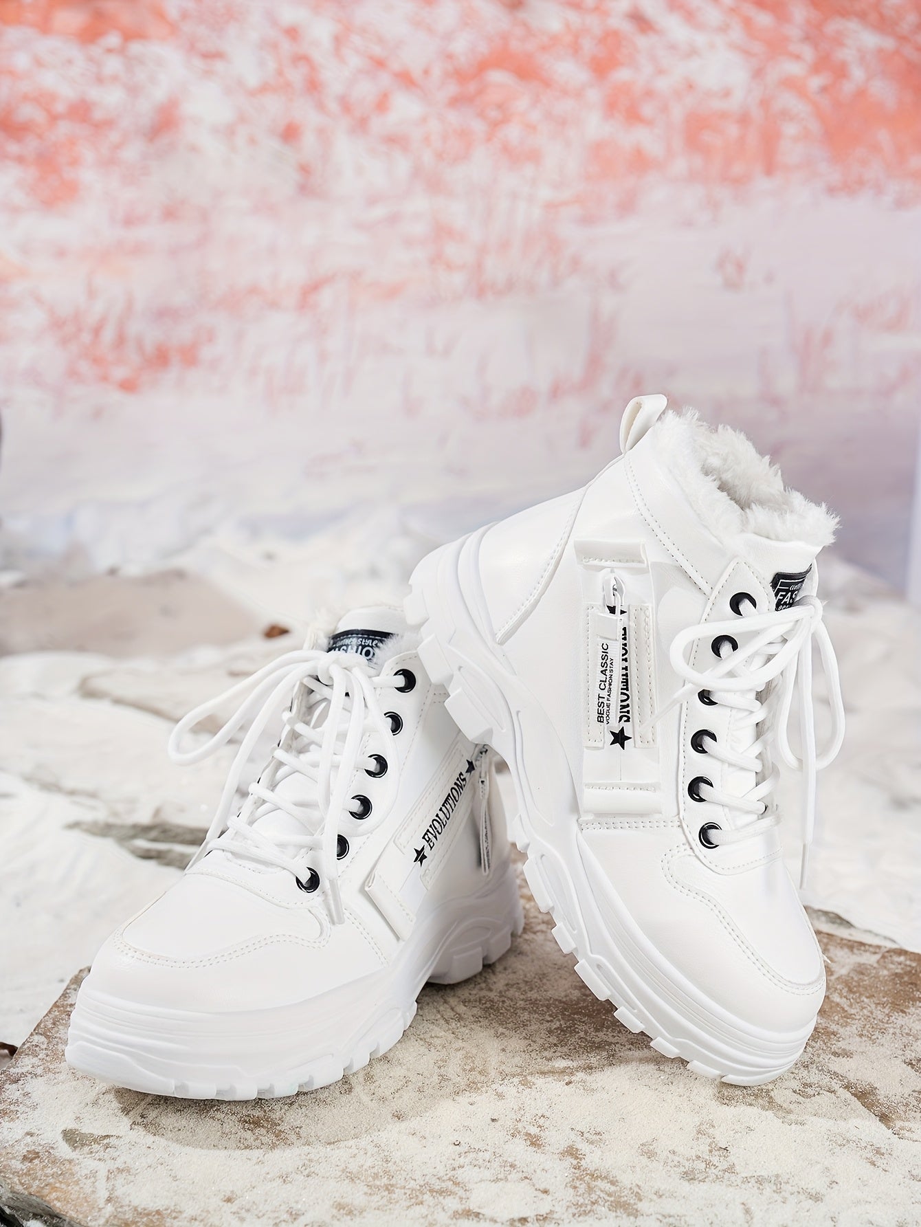 Կանացի ձմեռային ձնագնացքներ - Տաք երեսպատված, չսահող, բարձրակրունկ արտաքին ցանկացած առիթի համար կոշիկներ, ռիբավորված մեղմացնող ներդիրով, սև, իդեալական են ցուրտ եղանակի համար, ձմեռային կոշիկներ | Ոճային ձմեռային կոշիկներ | Դիմացկուն կոշիկներ