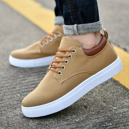 Classic Canvas Skate Shoes for Men in Spring And Summer - Breathable, Non-Slip, And Durable Lace-Up Sneakers, Perfect for Everyday Casual Wear - ayq