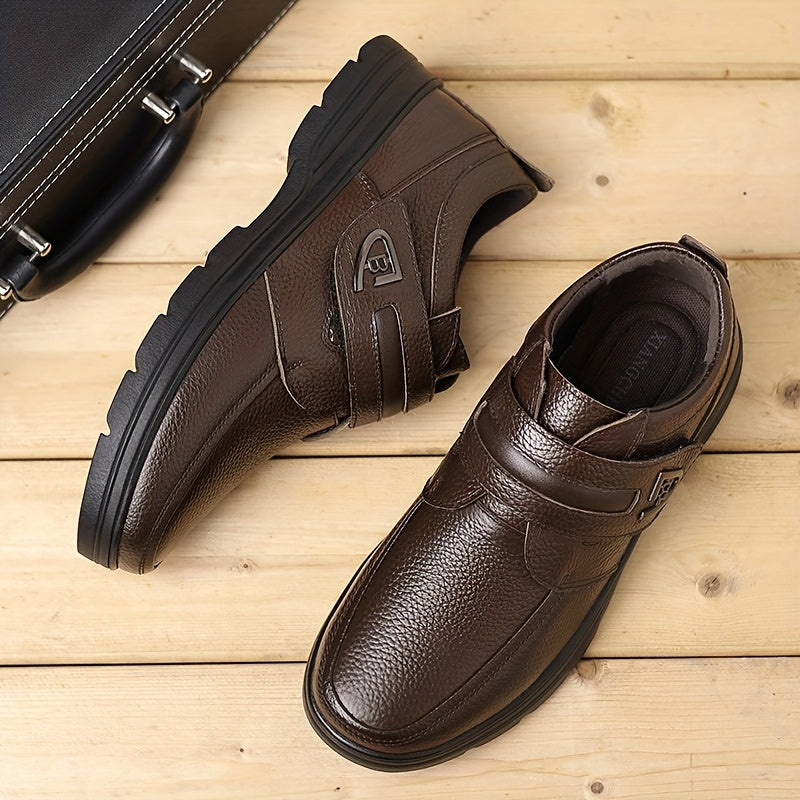 Men's Breathable Vintage Casual Slip-On Leather Shoes